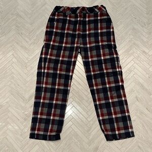 Patachou Flannel plaid pants, size 6